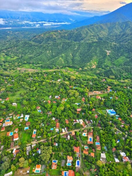 Hot air balloon in Medellin