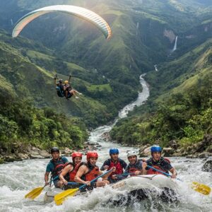 Paragliding and Rafting Tour in Medellín